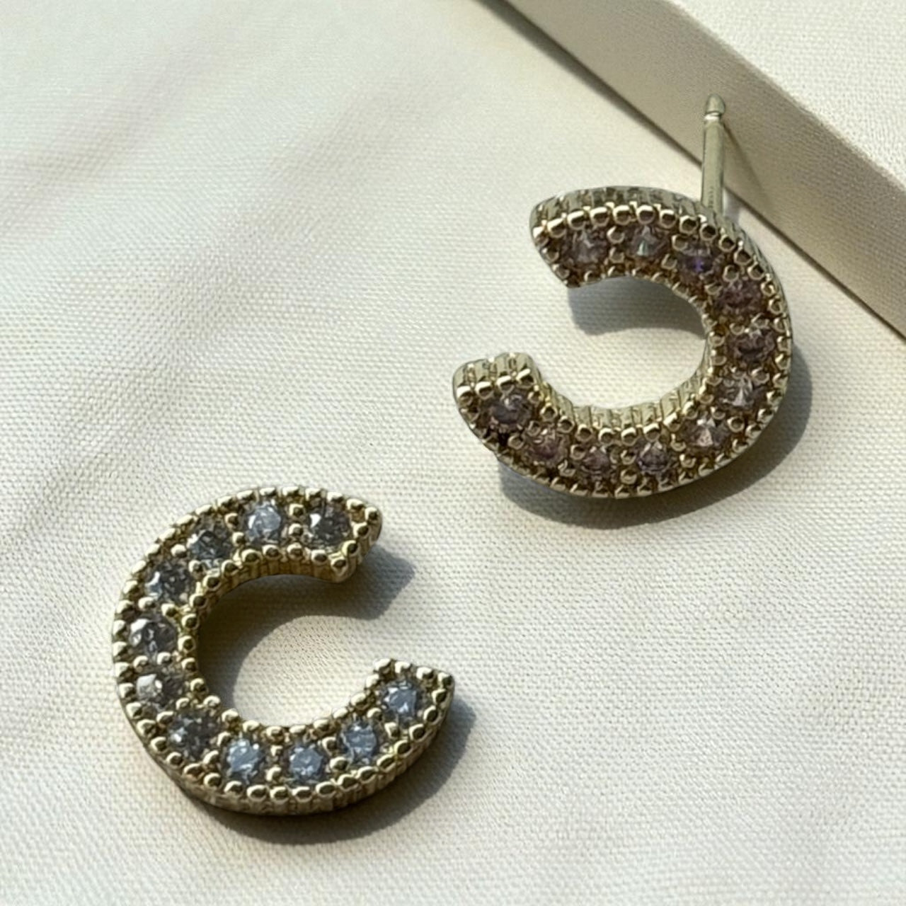 Crescent Glow Studs