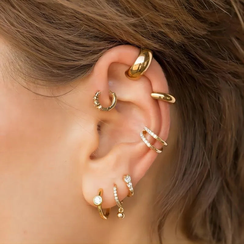 Two-Tone Double Layer Ear Cuff
