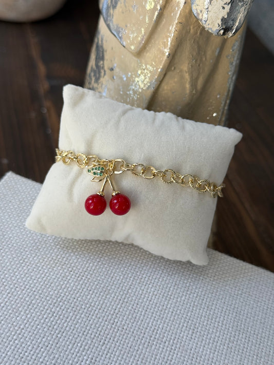 The Cherry Charm Bracelet