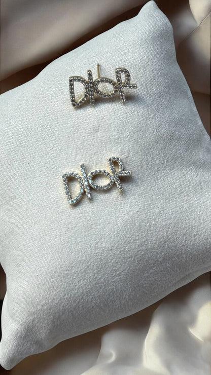 Chic Script Earrings