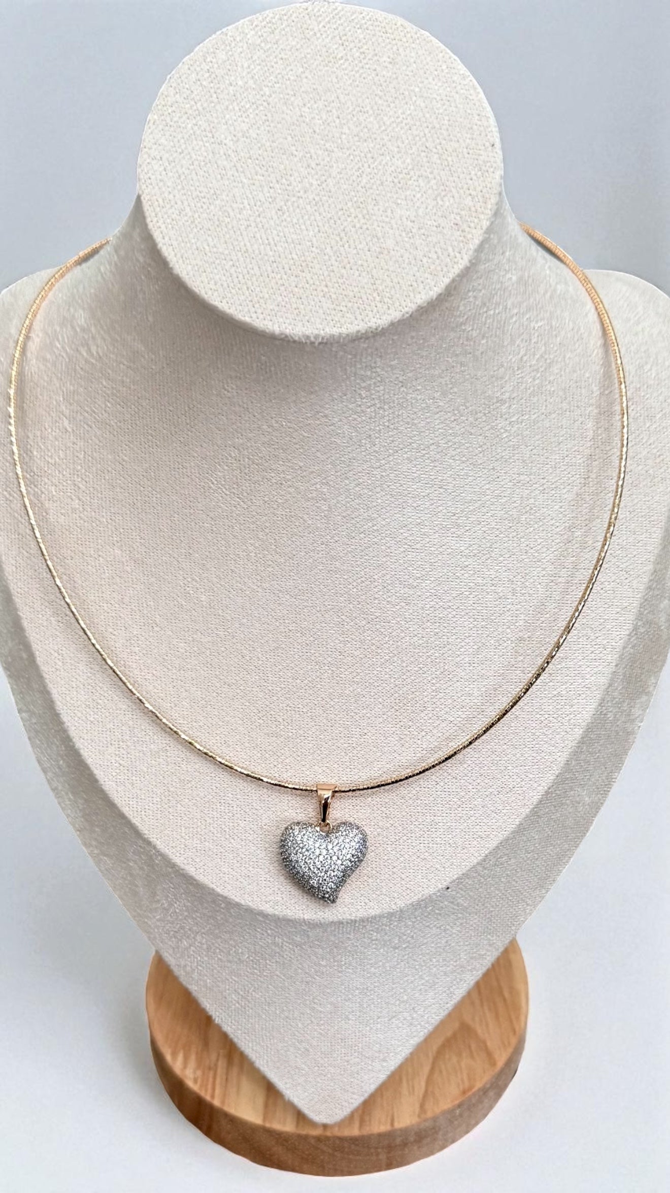Amara Pavé Heart Necklace