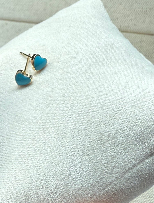 Blue Love Studs