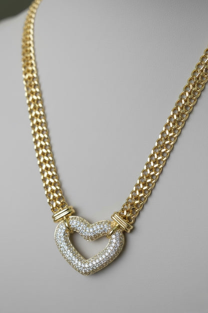 Eternal Spark Heart Necklace