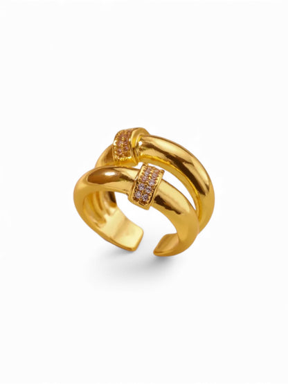 The Pave Pillar Ring