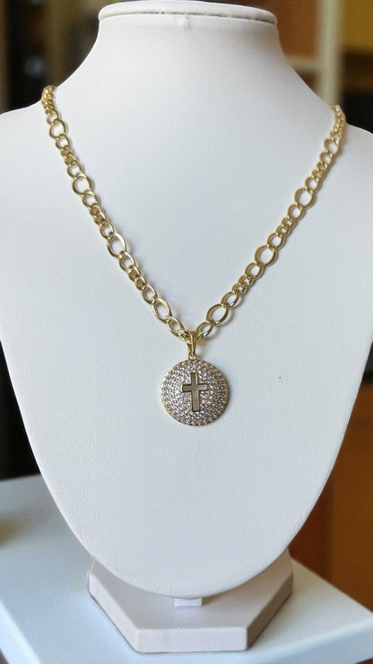 Faith & Light Medallion Necklace