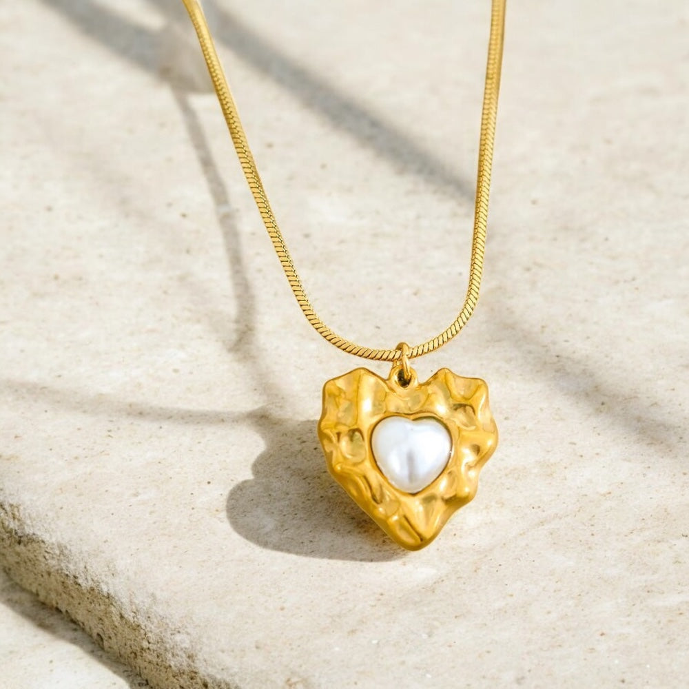 Textured Pearl Heart