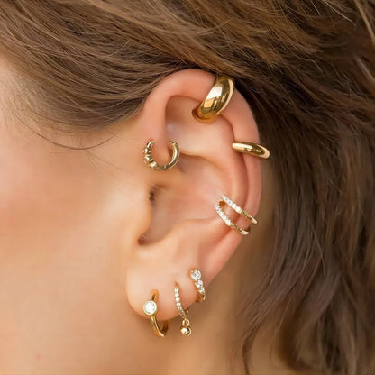 Two-Tone Double Layer Ear Cuff